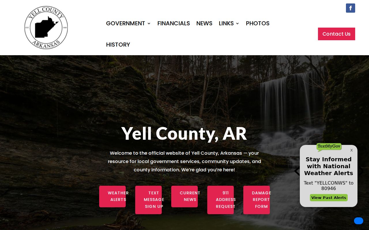 Yell County criminal records official county homepage